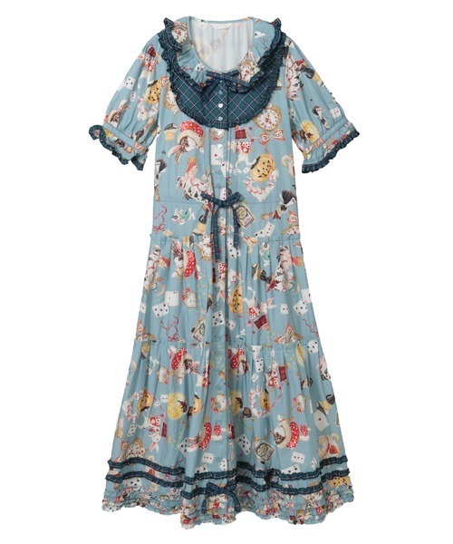 ハロウィーンワンダーランドプリントワンピース（ワンピース）｜PINK