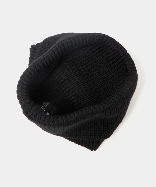 GRILLO（グリーロ）の「＜GRILLO＞ニット キャップ（ハット・メンズ・ライトブルー/ブラック/ブラウン系・FREE）」の8枚目の写真