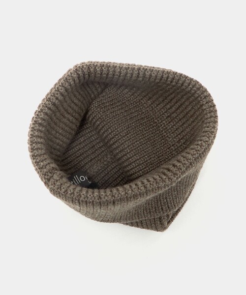 GRILLO（グリーロ）の「＜GRILLO＞ニット キャップ（ハット・メンズ・ライトブルー/ブラック/ブラウン系・FREE）」の10枚目の写真