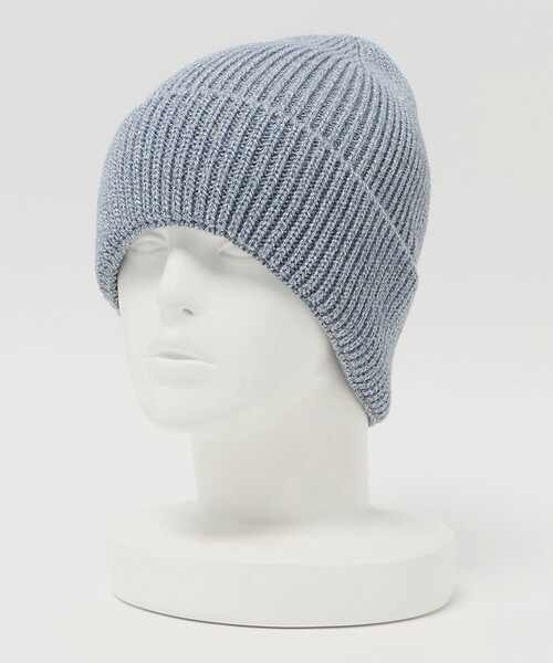 GRILLO（グリーロ）の「＜GRILLO＞ニット キャップ（ハット・メンズ・ライトブルー/ブラック/ブラウン系・FREE）」の13枚目の写真