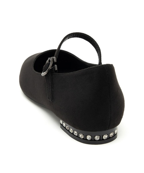 JELLY BEANS(ジェリービーンズ)の「あったか仕様◆ビジューヒールストラップパンプス (204-57133)JELLY BEANS(ジェリービーンズ)(パンプス・レディース・レオパード/ブラック/ブラック系・24/23.5/23/22.5/24.5)」の9枚目の写真