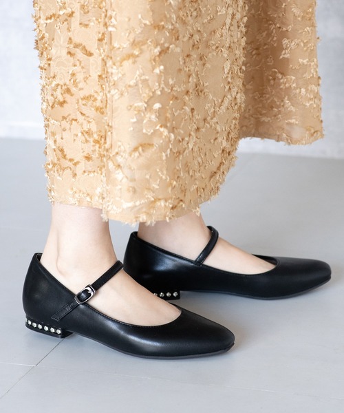 JELLY BEANS(ジェリービーンズ)の「あったか仕様◆ビジューヒールストラップパンプス (204-57133)JELLY BEANS(ジェリービーンズ)(パンプス・レディース・レオパード/ブラック/ブラック系・24/23.5/23/22.5/24.5)」の13枚目の写真