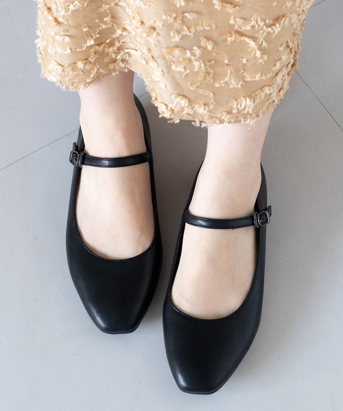 JELLY BEANS(ジェリービーンズ)の「あったか仕様◆ビジューヒールストラップパンプス (204-57133)JELLY BEANS(ジェリービーンズ)(パンプス・レディース・レオパード/ブラック/ブラック系・24/23.5/23/22.5/24.5)」の14枚目の写真