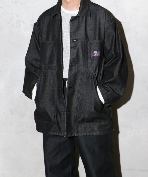 GUNG HO(ガンホー)の「GUNG HO ガンホー / FATIGUE COVER JACKET(ミリタリージャケット・メンズ・ブラック・SMALL/MEDIUM)」の3枚目の写真