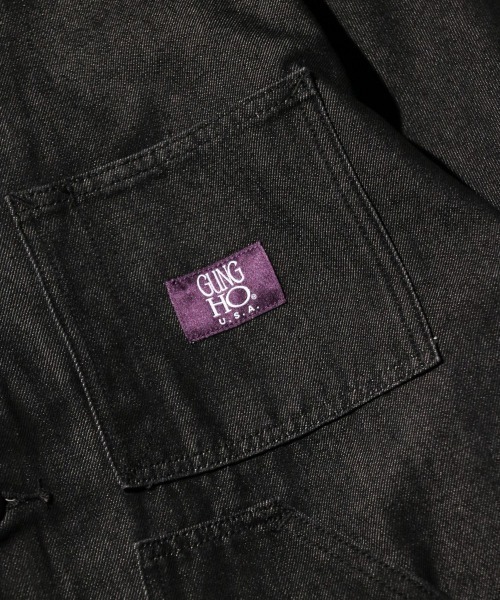 GUNG HO(ガンホー)の「GUNG HO ガンホー / FATIGUE COVER JACKET(ミリタリージャケット・メンズ・ブラック・SMALL/MEDIUM)」の5枚目の写真