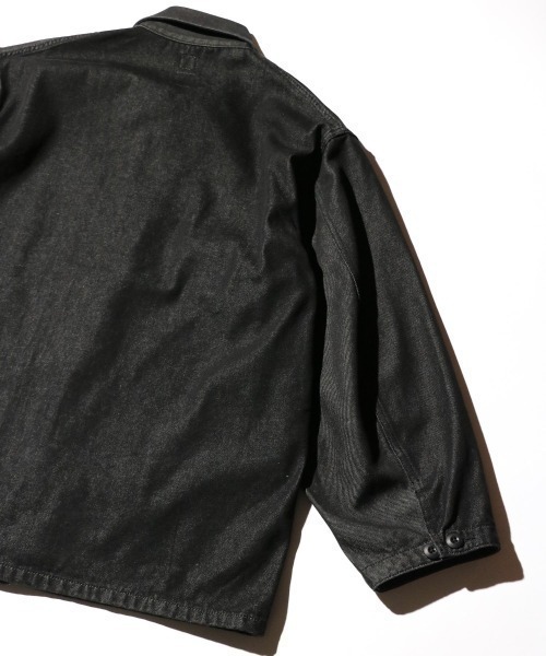 GUNG HO(ガンホー)の「GUNG HO ガンホー / FATIGUE COVER JACKET(ミリタリージャケット・メンズ・ブラック・SMALL/MEDIUM)」の10枚目の写真