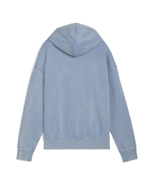 PUMA（プーマ）の「プーマ PUMA ESS ELEVATED リラックスド ウォッシュ HD FL（パーカー・レディース・サックスブルー/ブラック・S/M/L/XL）」の3枚目の写真