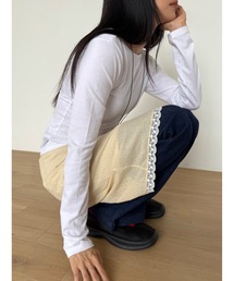 Didot.showroom | ストライプレースミディSK(スカート)