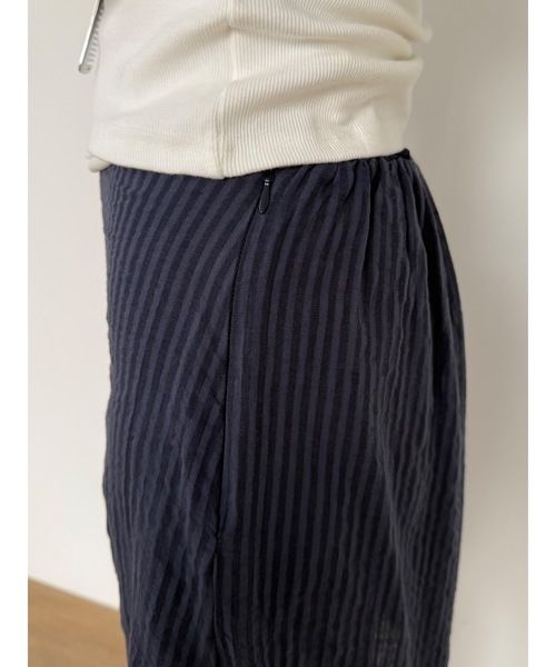 Didot.showroom（ディドット ショールーム）の「ストライプレースミディSK（スカート・レディース・ネイビー/クリーム/アイボリー・FREE）」の10枚目の写真