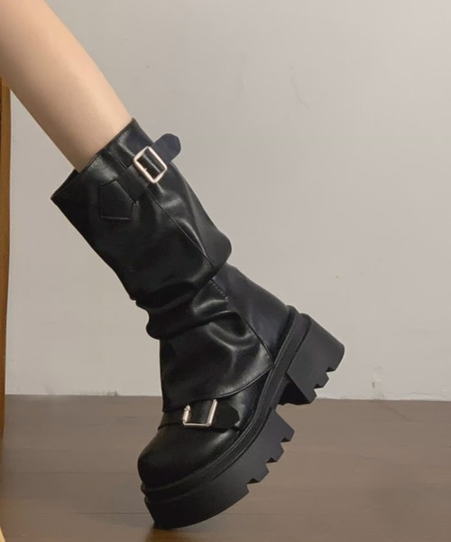 A'GEM/9 × .kom 『.KOM/ドットケーオーエム』 Y2K Chunky Platform