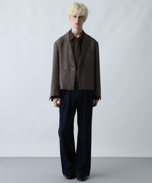 HARE(ハレ)の「ネクタイデザインシャツ(HARE)(シャツ/ブラウス・メンズ・ブラック/ブラウン/ブルー・MEDIUM/SMALL)」の9枚目の写真