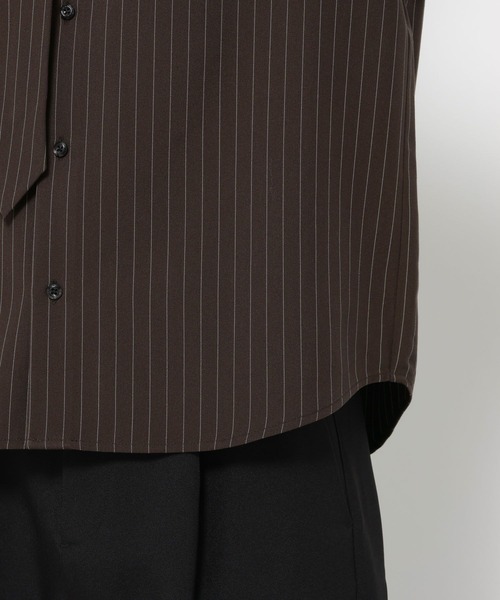 HARE(ハレ)の「ネクタイデザインシャツ(HARE)(シャツ/ブラウス・メンズ・ブラック/ブラウン/ブルー・MEDIUM/SMALL)」の7枚目の写真