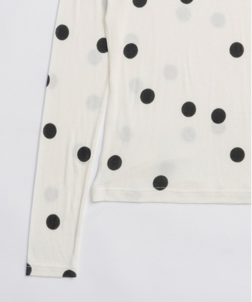 Sheer Dot Layered Tops / シアードットレイヤードトップス（Tシャツ