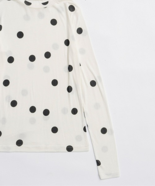 Sheer Dot Layered Tops / シアードットレイヤードトップス（Tシャツ