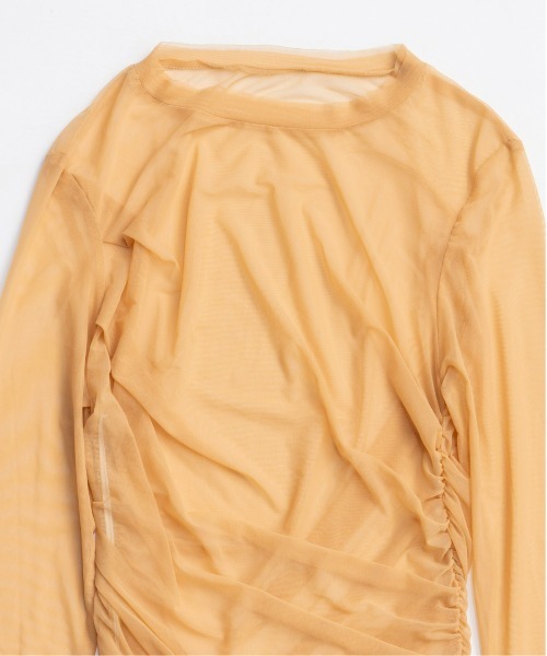 Sheer Dot Layered Tops / シアードットレイヤードトップス（Tシャツ