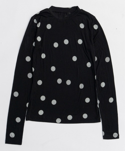 MAISON SPECIAL（メゾンスペシャル）の「Sheer Dot Layered Tops / シアードットレイヤードトップス（Tシャツ/カットソー・レディース・ブラック/ブラウン/イエロー・FREE）」の17枚目の写真