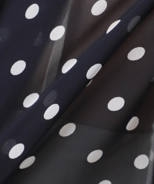 journal standard L'essage（ジャーナルスタンダードレサージュ）の「シフォン無地/ドット ボウタイブラウス（シャツ/ブラウス・レディース・ブラウン系その他/ネイビー・FREE）」の16枚目の写真
