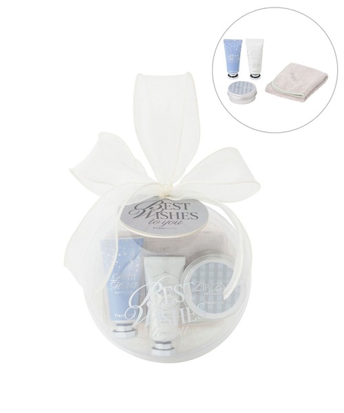 タイムセール18時まで⁇ブルーストクリームセット プチミニョン タオルギフトセット ホワイト 4個セット 女性 贈り物