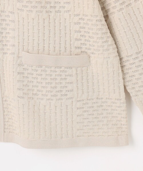 J.PRESS(ジェイプレス)の「ジャガード ニット ジャケット(ニット/セーター・レディース・ネイビー系/ベージュ系・T15/T13)」の10枚目の写真