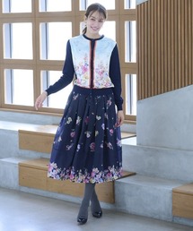 フラワープリントスカート