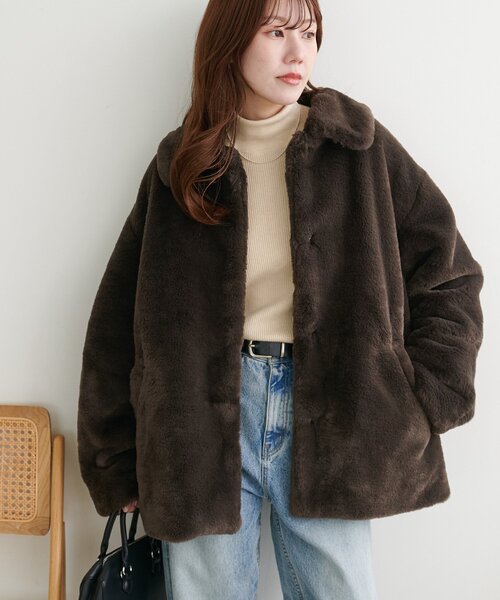 クリームソーダ　ファー　ジャケット クリームソーダ ファー ジャケット