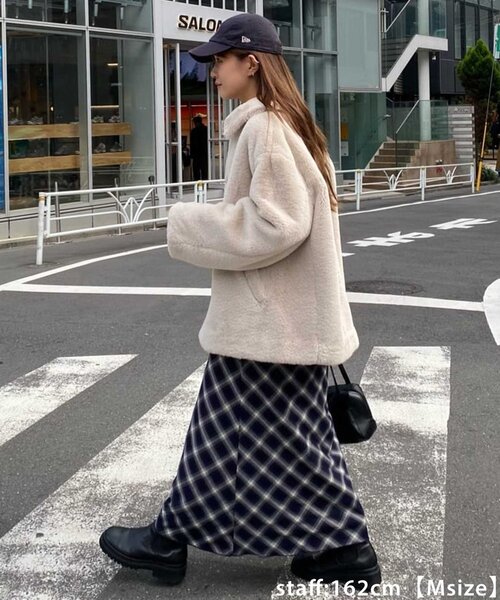 クリームソーダ　ファー　ジャケット クリームソーダ ファー ジャケット 2025新作】フェイクファー