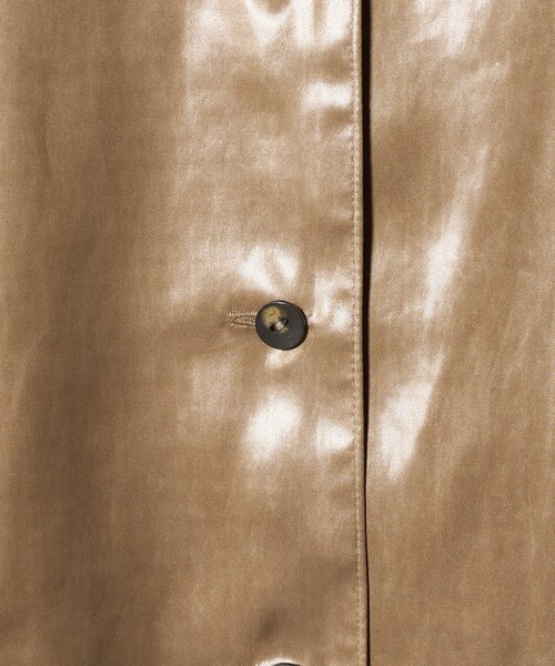 6（ロク）の「＜6(ROKU)＞ポリサテン シャツ（シャツ/ブラウス・レディース・ベージュ・38）」の10枚目の写真