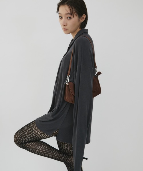 VION（ヴィオン）の「Minimal Flap Shoulder Bag /ミニマルフラップショルダーバッグ（ショルダーバッグ・レディース・ブラック/ブラウン・FREE）」の15枚目の写真