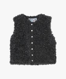 agnes b.（アニエスベー）の「ベビー ファー カーディガンプレッション ベスト（ベスト）」