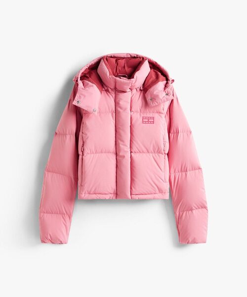 アラスカグリッドクロップドダウンジャケット（ブルゾン）｜TOMMY