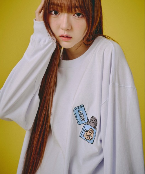 GALFY(ガルフィー)の「GALFY-FIREライターロンTee(Tシャツ/カットソー・メンズ・ブラック/ホワイト/パープル・L/XL)」の1枚目の写真