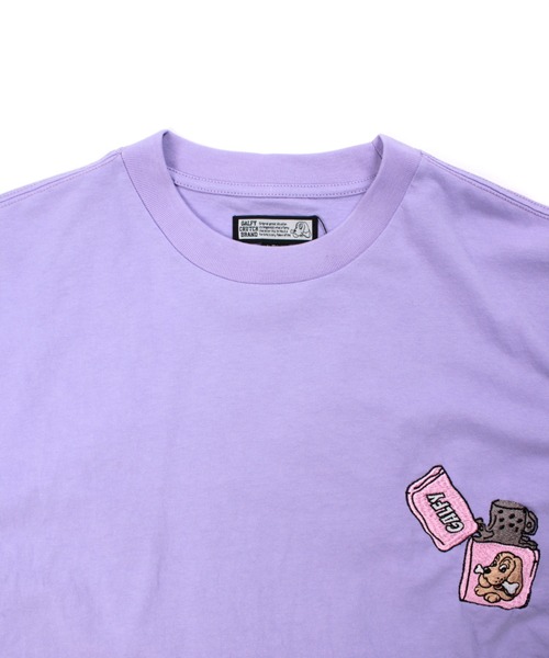 GALFY(ガルフィー)の「GALFY-FIREライターロンTee(Tシャツ/カットソー・メンズ・ブラック/ホワイト/パープル・L/XL)」の6枚目の写真
