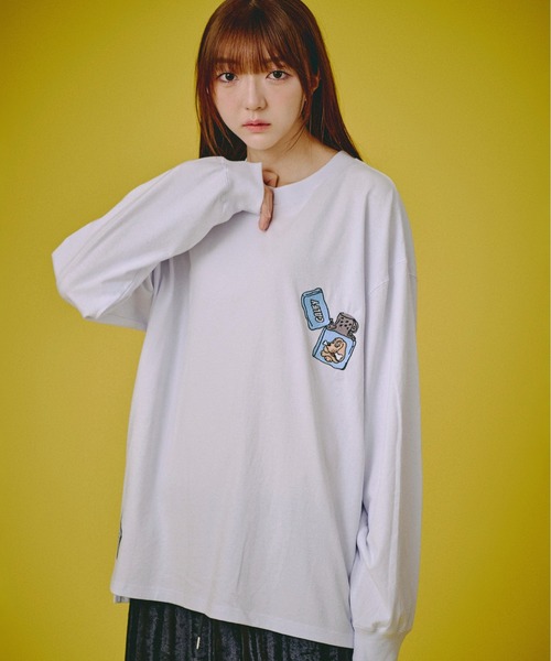 GALFY(ガルフィー)の「GALFY-FIREライターロンTee(Tシャツ/カットソー・メンズ・ブラック/ホワイト/パープル・L/XL)」の13枚目の写真