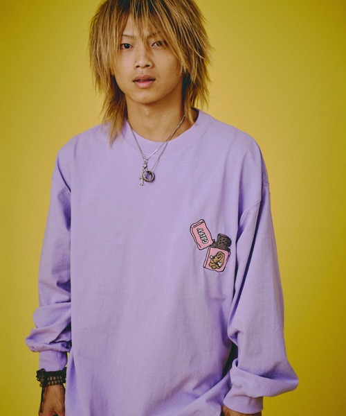 GALFY(ガルフィー)の「GALFY-FIREライターロンTee(Tシャツ/カットソー・メンズ・ブラック/ホワイト/パープル・L/XL)」の16枚目の写真