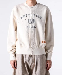 【KHOKI/コッキ】Vintage-effect sweat cardigan