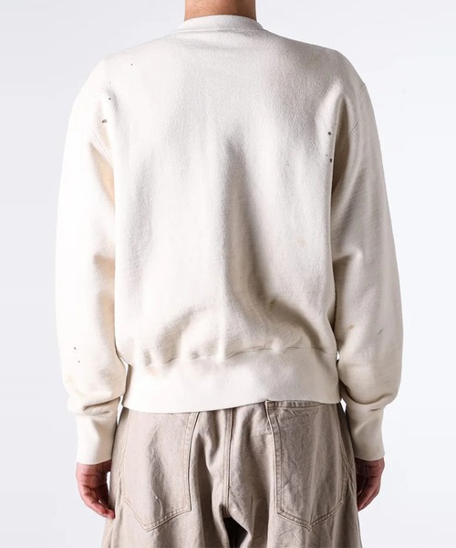 KHOKI（コッキ）の「【KHOKI/コッキ】Vintage-effect sweat cardigan（スウェット・メンズ・アイボリー・2/3）」の2枚目の写真