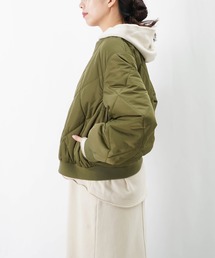 LUCA/LADY LUCK LUCA | LC/LLL ダイヤキルトリブ襟ブルゾン(ブルゾン)