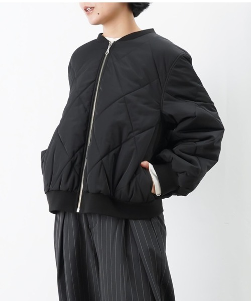 LC/LLL ダイヤキルトリブ襟ブルゾン（ブルゾン）｜LUCA/LADY LUCK LUCA