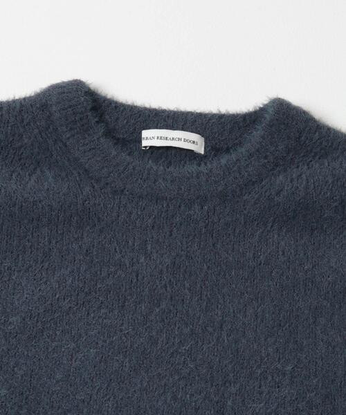 URBAN RESEARCH DOORS（アーバンリサーチドアーズ）の「メランジシャギー クルーネックニット（ニット/セーター・メンズ・ブルー/ブラック・MEDIUM/LARGE）」の22枚目の写真