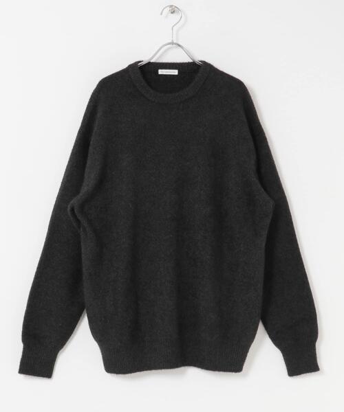 URBAN RESEARCH DOORS（アーバンリサーチドアーズ）の「メランジシャギー クルーネックニット（ニット/セーター・メンズ・ブルー/ブラック・MEDIUM/LARGE）」の4枚目の写真
