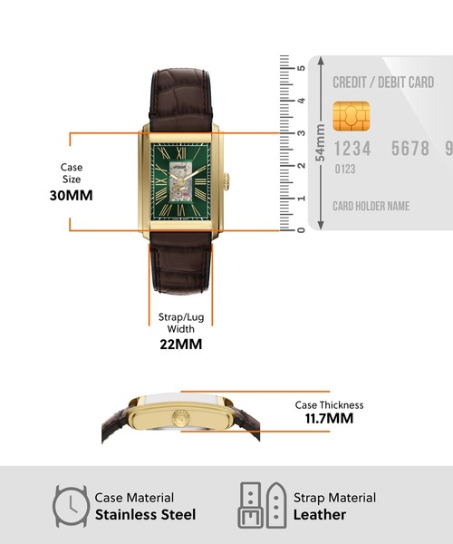 FOSSIL（フォッシル）の「フォッシル 腕時計 メンズ アナログ レザー ME3271（アナログ腕時計・メンズ・ブラウン・FREE）」の5枚目の写真