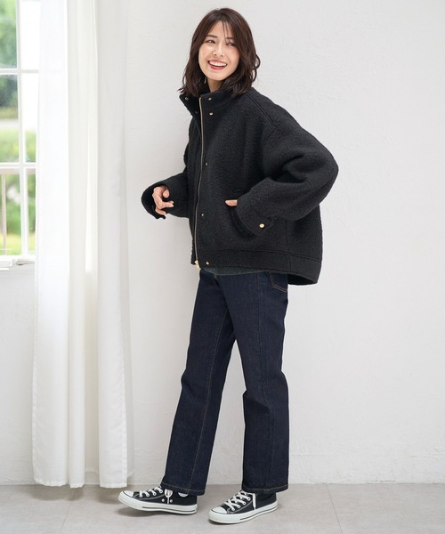 FOUND GOOD（ファウンドグッド）の「スライバーSTDブルゾン（ブルゾン・レディース・ブラック/ブラウン系3・M/L）」の4枚目の写真