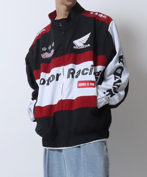 セール】Honda/ホンダ オーバーサイズ ナイロン レーシングジャケット