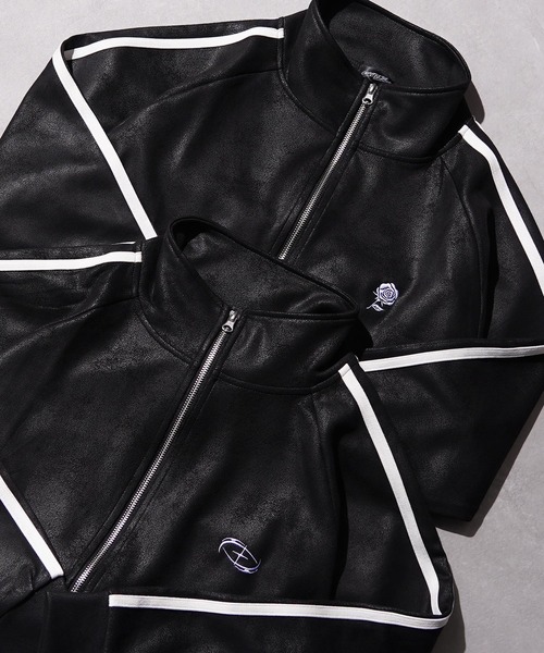 セール】レザーライク トラックジャケット / Leather-Like Truck
