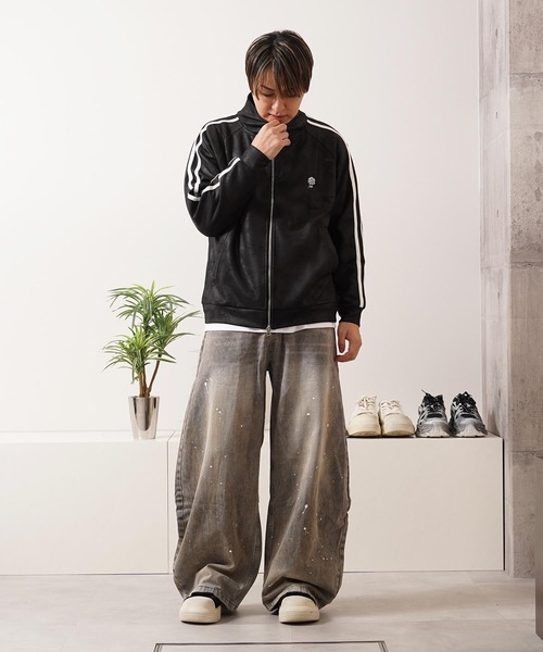 1111clothing(ワンフォークロージング)の「レザーライク トラックジャケット / Leather-Like Truck Jacket(ブルゾン・メンズ・ブラック系2/ブラック系1・M/L)」の12枚目の写真