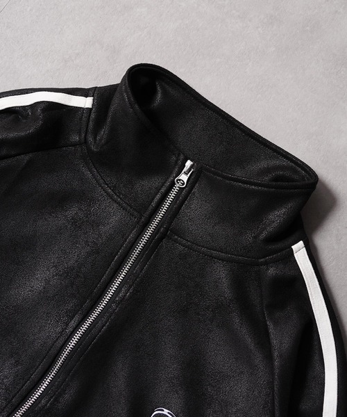 1111clothing(ワンフォークロージング)の「レザーライク トラックジャケット / Leather-Like Truck Jacket(ブルゾン・メンズ・ブラック系2/ブラック系1・M/L)」の17枚目の写真