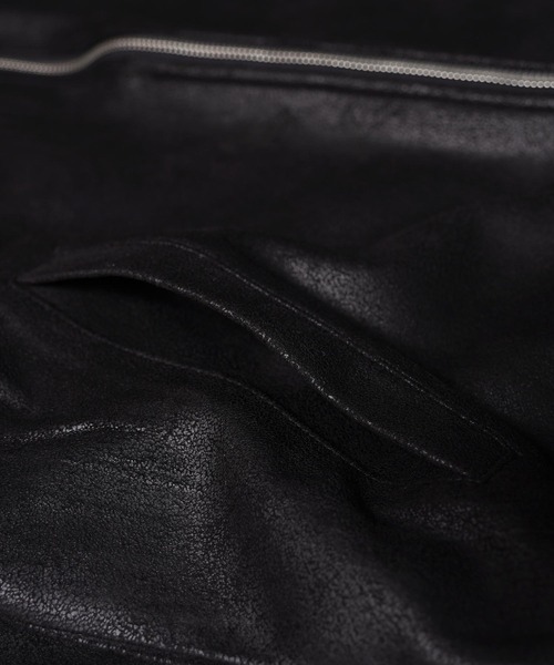 1111clothing(ワンフォークロージング)の「レザーライク トラックジャケット / Leather-Like Truck Jacket(ブルゾン・メンズ・ブラック系2/ブラック系1・M/L)」の19枚目の写真