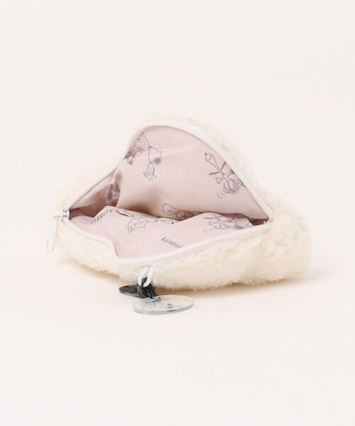 PEANUTS（ピーナッツ）の「PEANUTS/ピーナッツ　モノクロメイトシリーズ　フェイスポーチ（ポーチ・レディース・ホワイト/ホワイト系その他・ONE SIZE）」の5枚目の写真