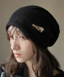 Ulysses（ユリシス）の「プレート付きニット帽（ニットキャップ/ビーニー）」