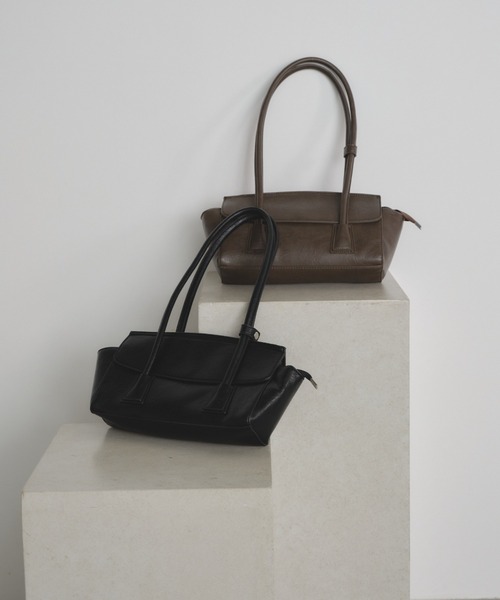 Shelly island（シェリーアイランド）の「フラップショルダーバッグ（ショルダーバッグ・レディース・ブラウン/ブラック・FREE）」の7枚目の写真